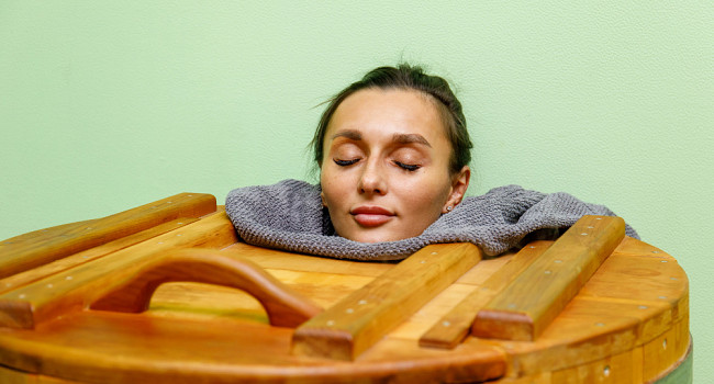 Кедровая бочка в салоне красоты "Gloss" Санкт-Петербург - изображение 3