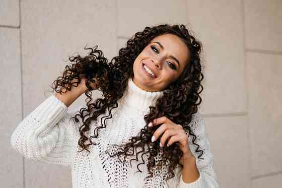 Химическая завивка длинные волосы Санкт-Петербург