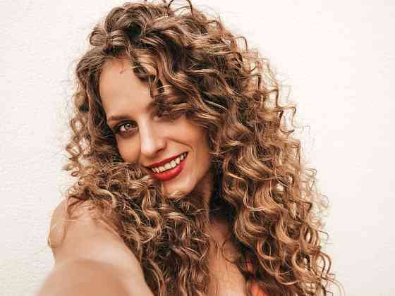 Химическая завивка длинные волосы Санкт-Петербург