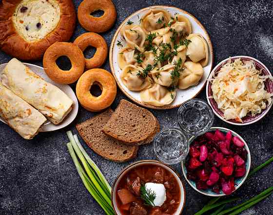 Блюда русской кухни Санкт-Петербург